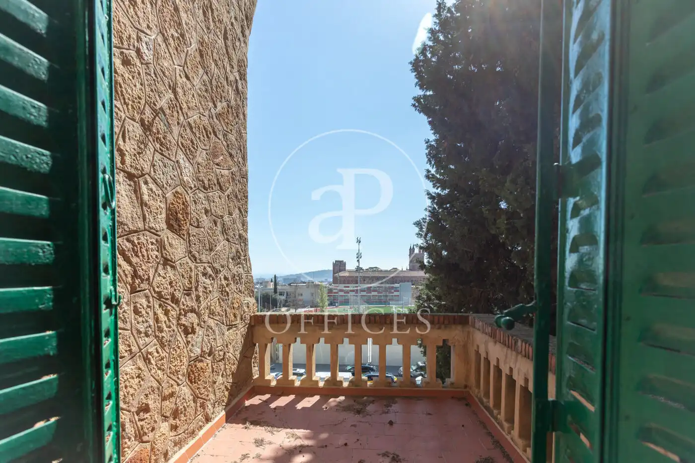 Terrasse von Büro zur Miete in Barcelona mit Heizung