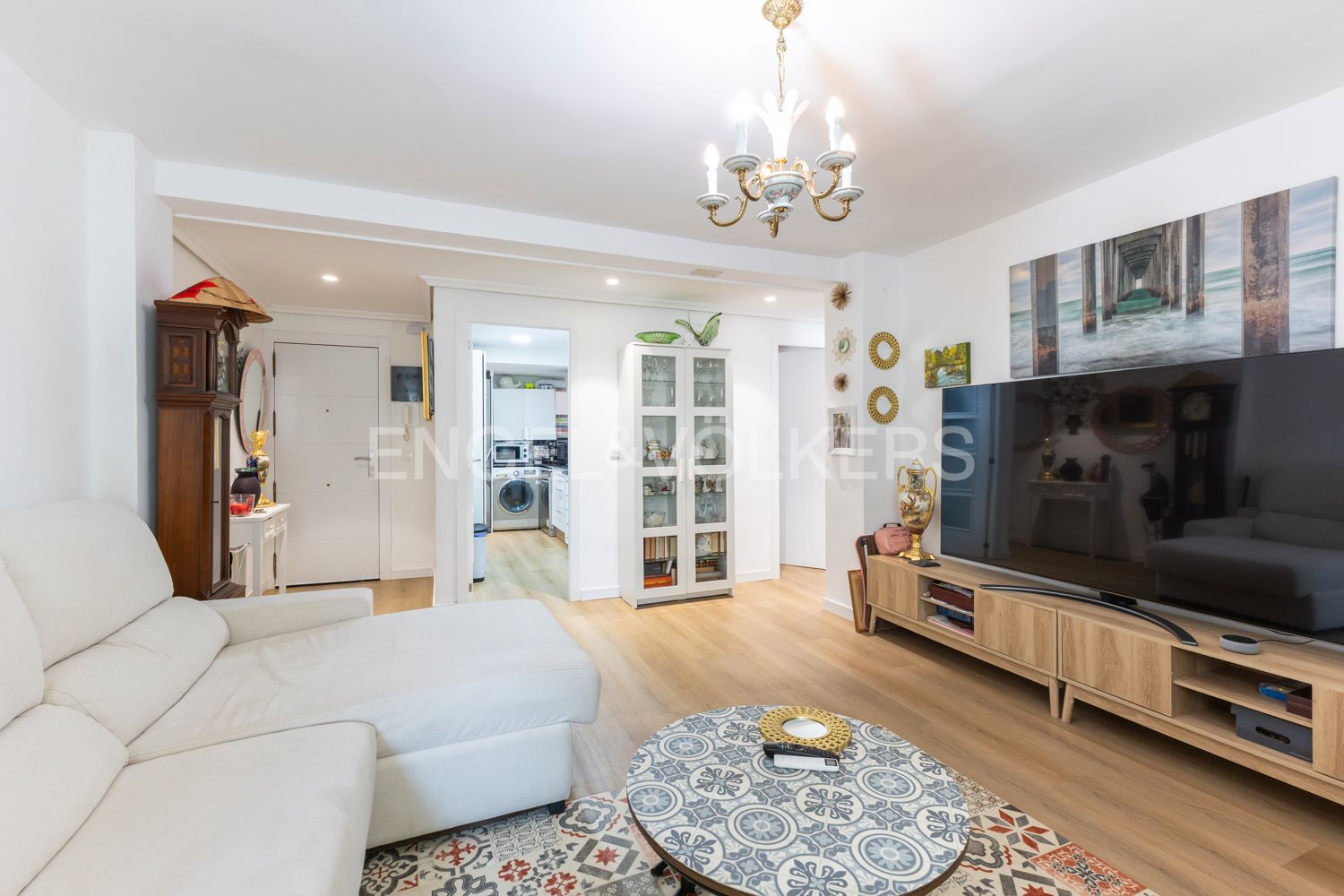 Sala d'estar de Apartament en venda en  Valencia Capital amb Aire condicionat, Calefacció i Moblat