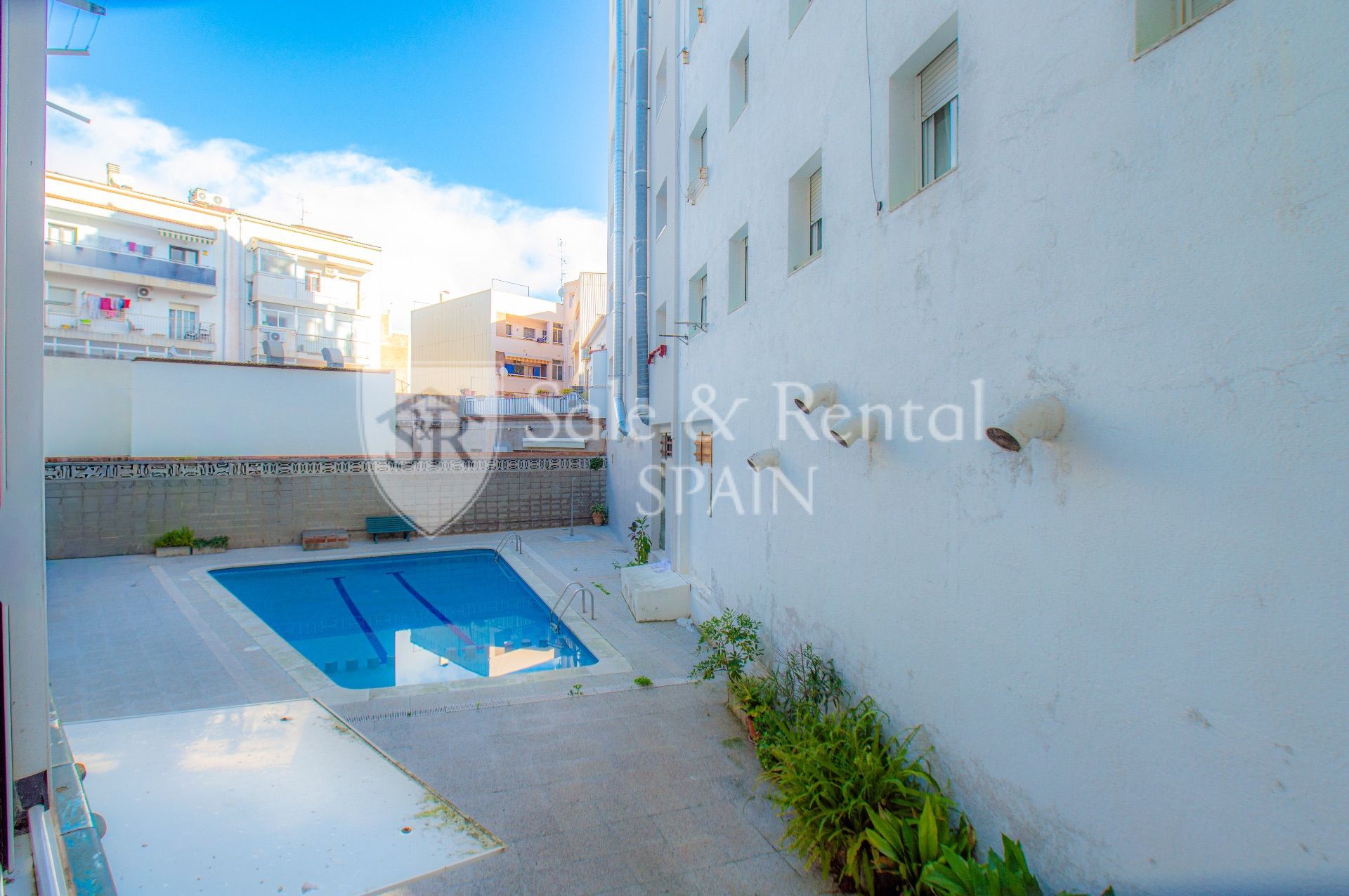 Swimming pool of Flat for sale in Malgrat de Mar  with Air Conditioner and Heating