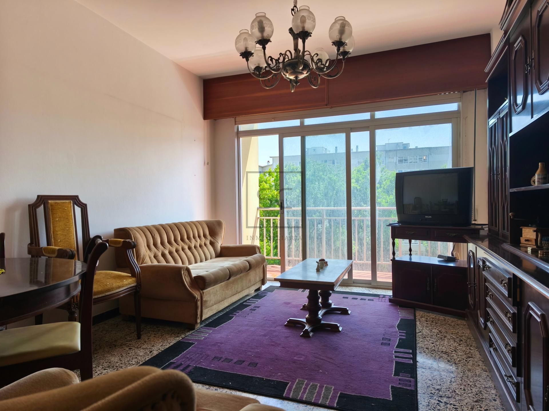 Living room of Flat for sale in Ferrol  with Terrace, Storage room and Balcony