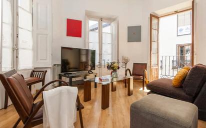 Sala d'estar de Pis de lloguer en  Madrid Capital amb Aire condicionat, Calefacció i Moblat