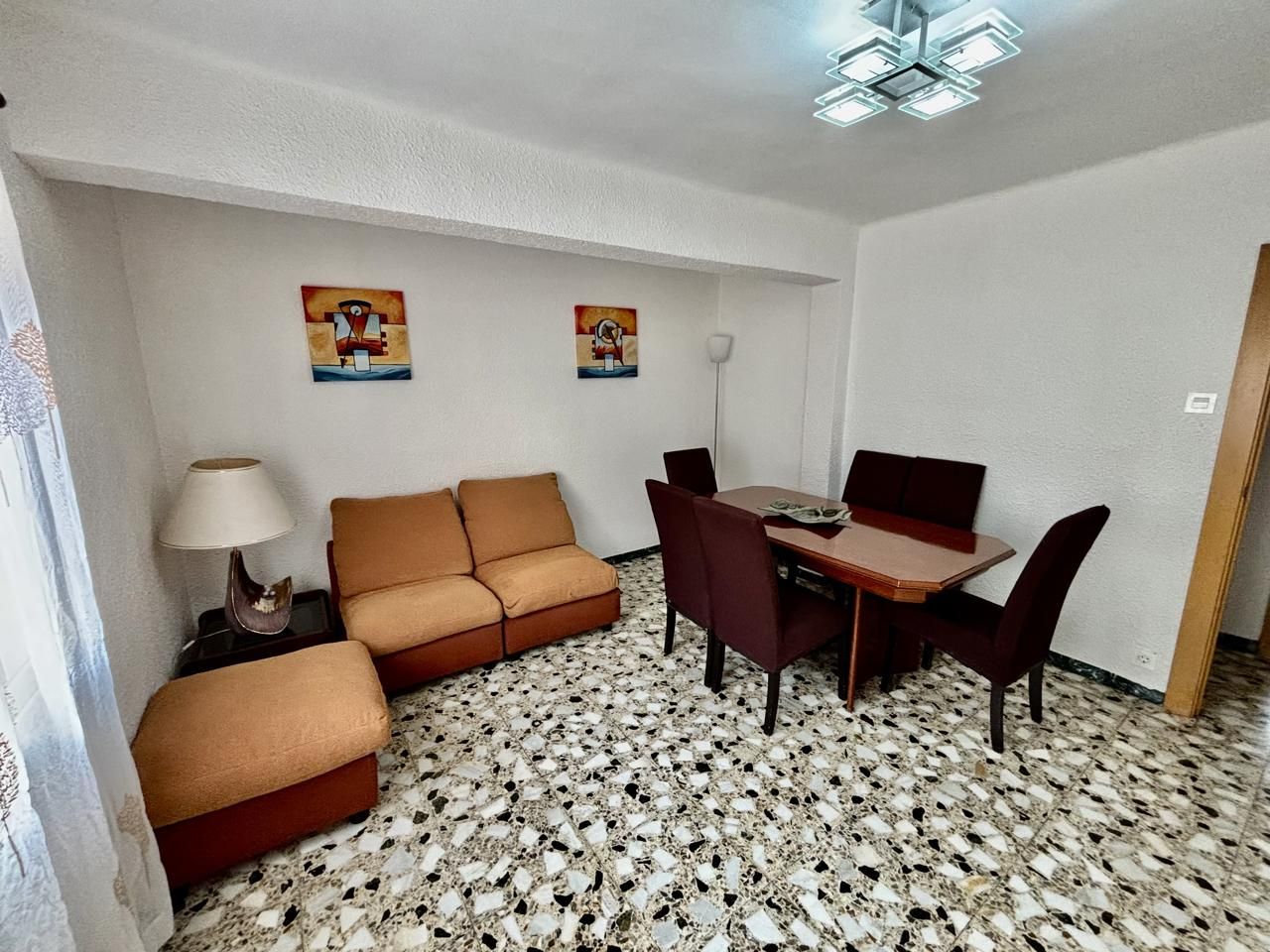 Wohnzimmer von Wohnung zum Verkauf in  Zaragoza Capital mit Heizung, Terrasse und Möbliert