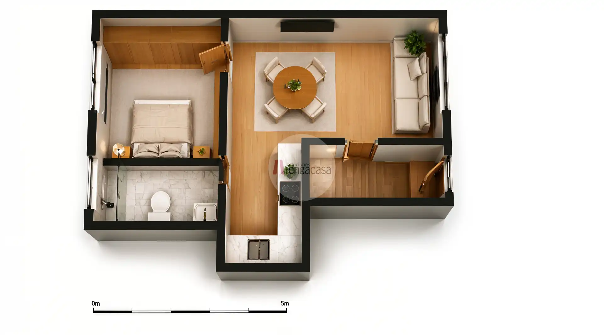 Bedroom of Apartments for sale in Madrid  with Air Conditioner, Heating and Parquet flooring