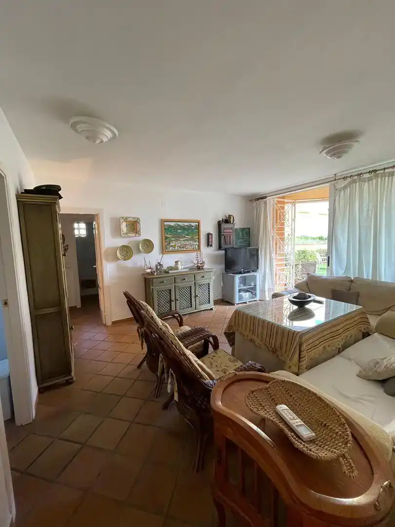 Wohnzimmer von Wohnung zur Miete in Islantilla mit Klimaanlage und Schwimmbad
