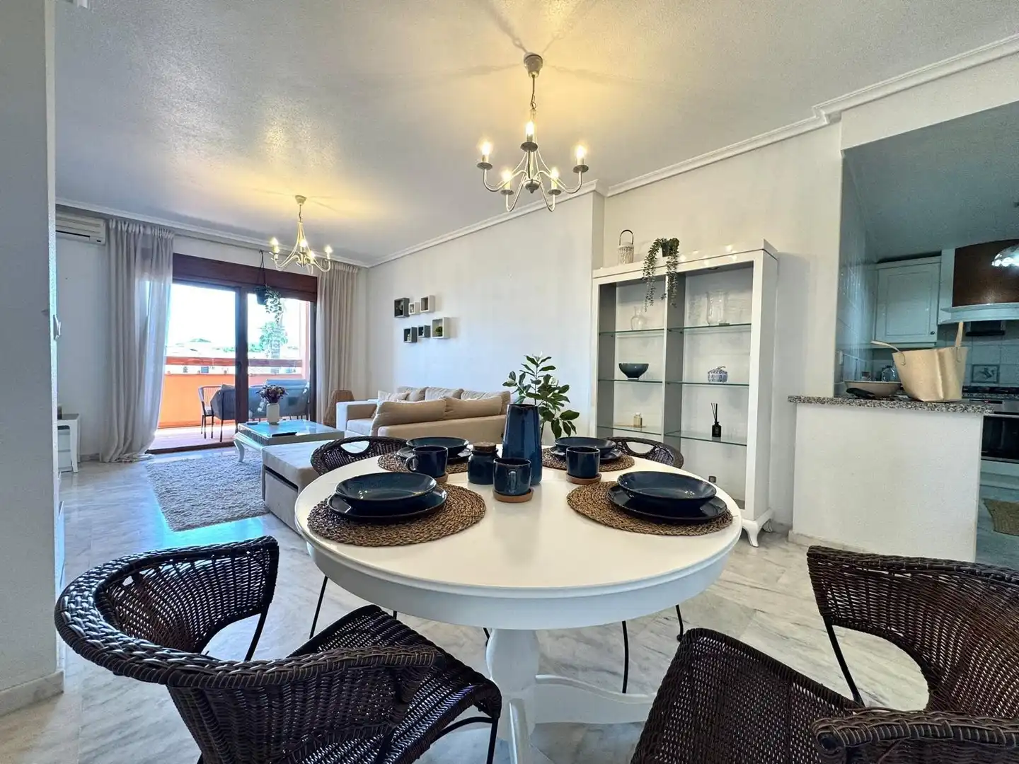 Menjador de Apartament en venda en Orihuela amb Calefacció, Jardí privat i Terrassa
