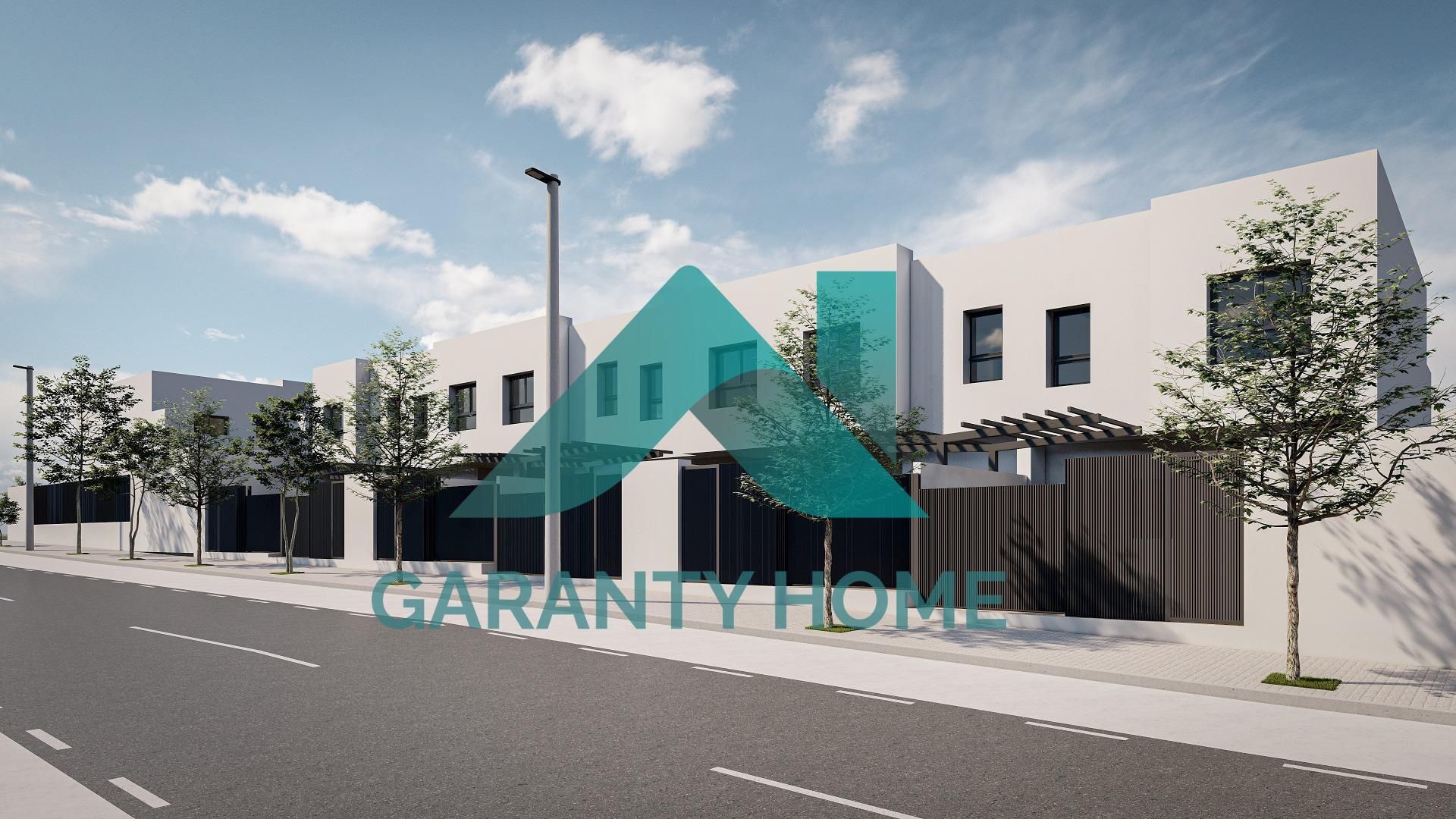 Exterior view of Single-family semi-detached for sale in Cáceres Capital  with Air Conditioner, Private garden and Terrace