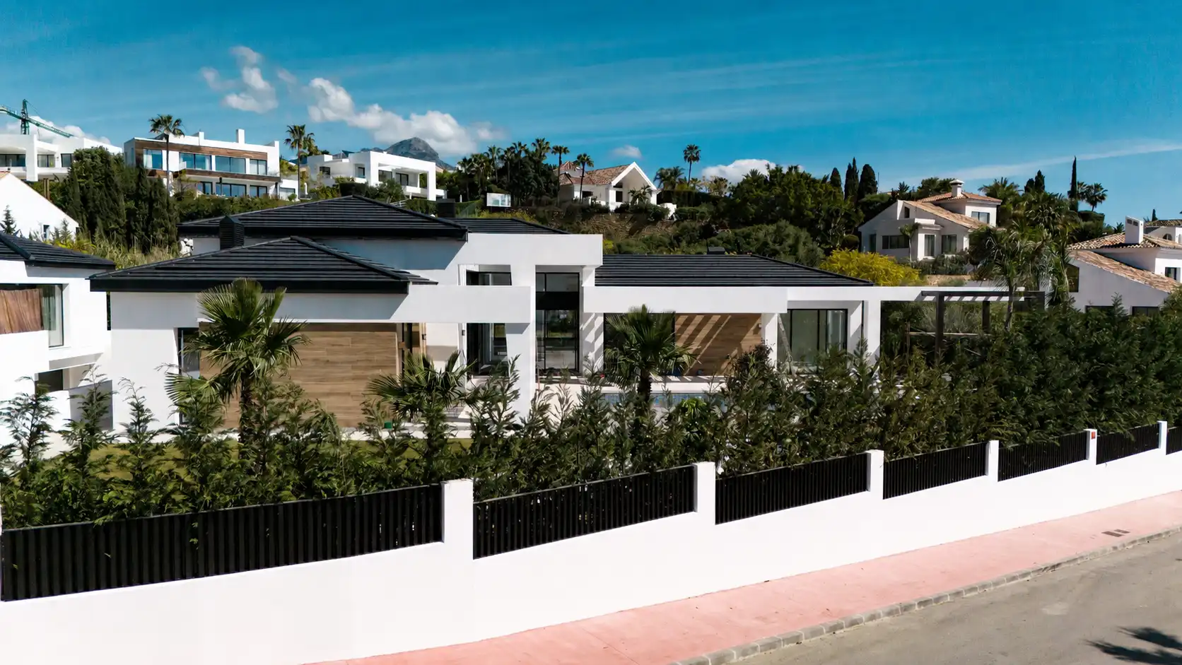 Exterior view of Houses for sale in Marbella  with Air Conditioner, Private garden and Terrace