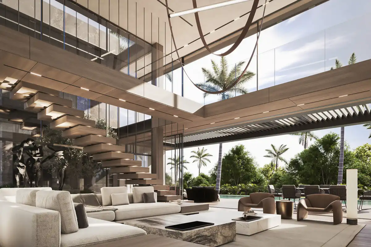 Sala de estar de Casa o chalet en venta en Marbella con Aire acondicionado, Jardín privado y Terraza