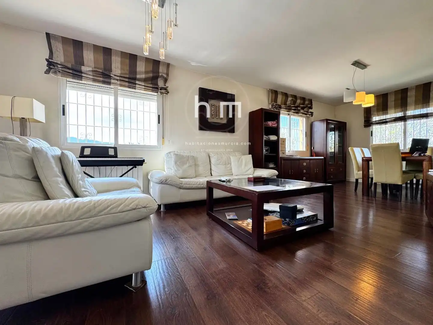 Living room of Houses for sale in Murcia  with Air Conditioner, Parquet flooring and Storage room
