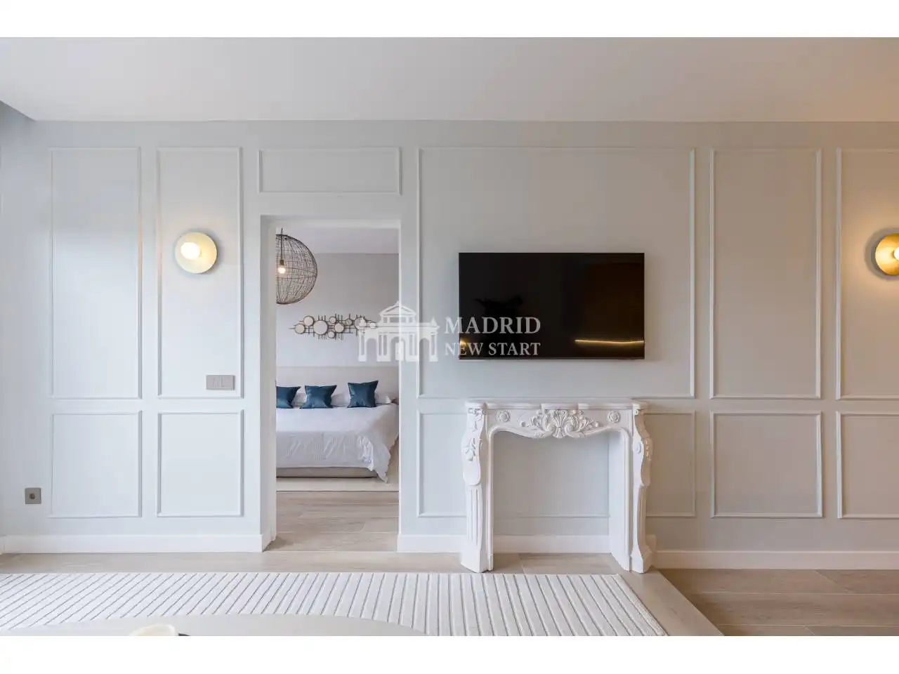 Bedroom of Flat for rent in Madrid  with Air Conditioner, Heating and Terrace
