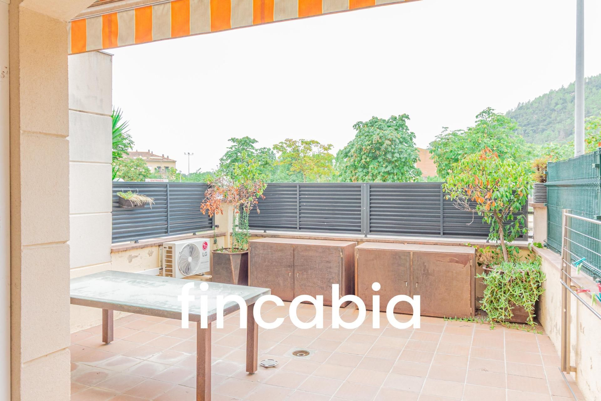 Terrace of Flat for sale in Santa Coloma de Farners  with Air Conditioner, Heating and Private garden