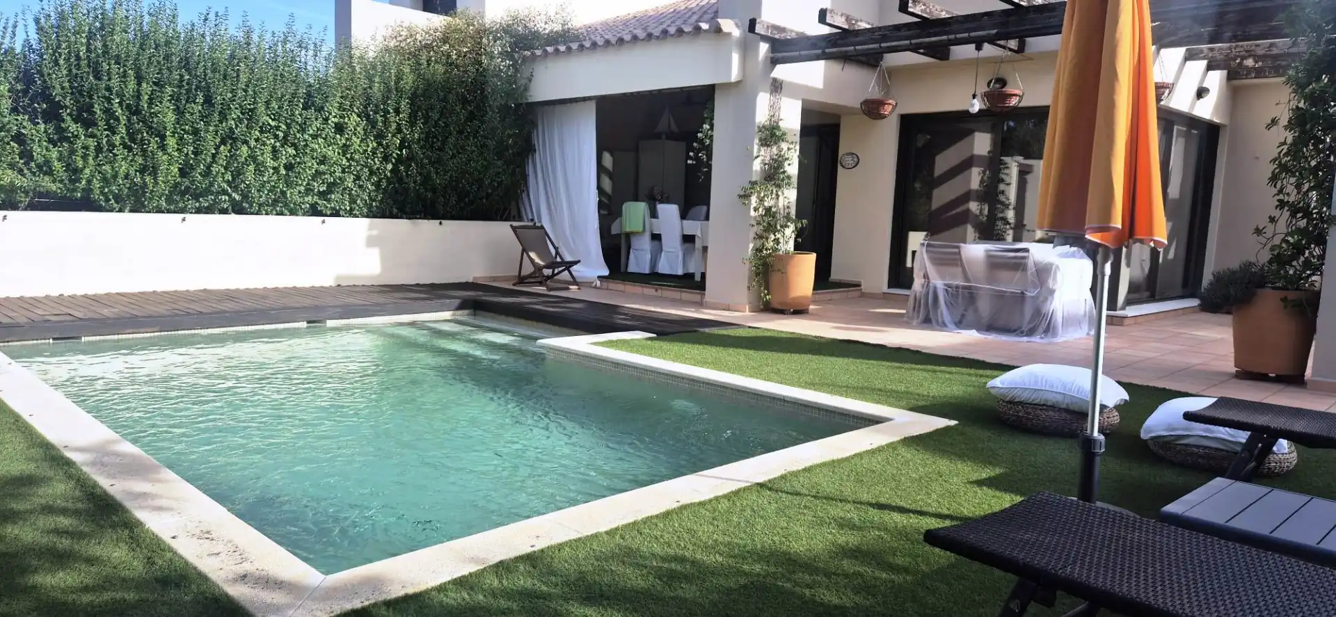 Piscina de Casa adosada en venta en Puerto Real con Aire acondicionado, Jardín privado y Parquet