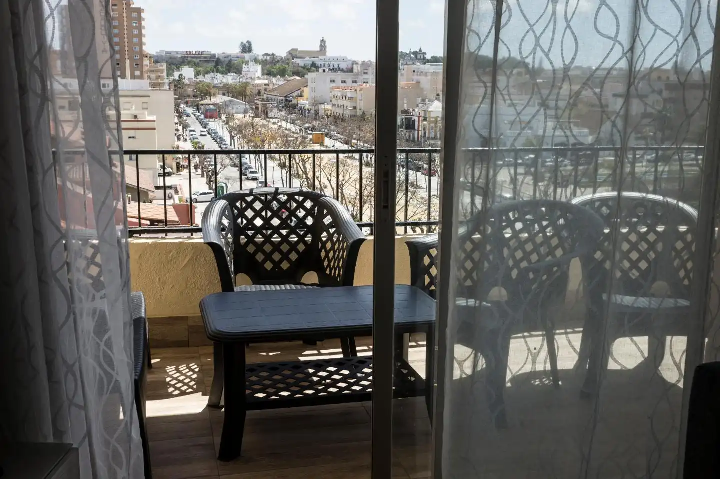 Terraza de Piso de alquiler en Sanlúcar de Barrameda con Aire acondicionado y Amueblado