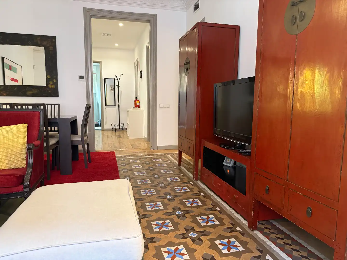 Sala de estar de Piso en venta en Barcelona con Aire acondicionado, Calefacción y Parquet