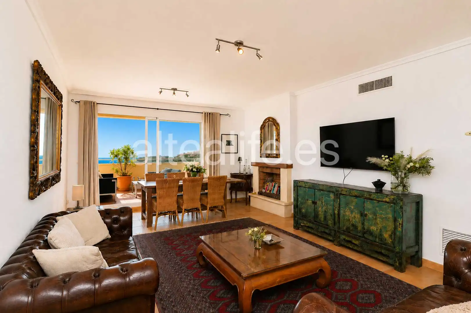 Sala de estar de Apartamento de alquiler en Altea con Terraza, Amueblado y Horno