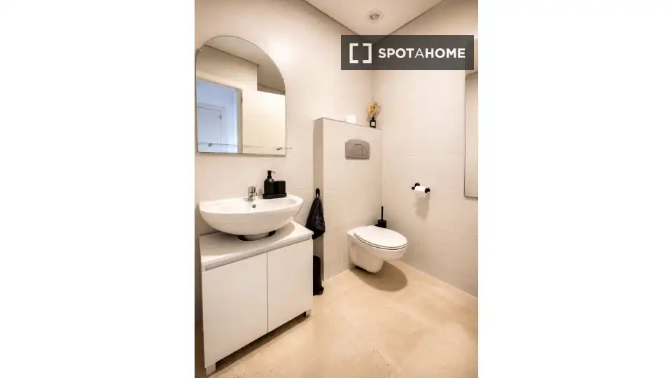 Badezimmer von Wohnungen zur untervermieten in Mijas mit Klimaanlage, Terrasse und Möbliert