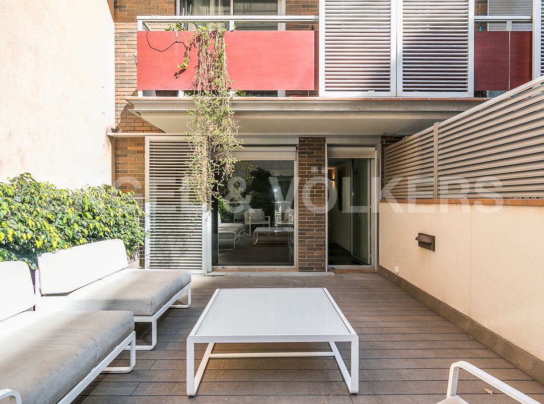 Terrassa de Apartament de lloguer en  Barcelona Capital amb Aire condicionat, Calefacció i Parquet