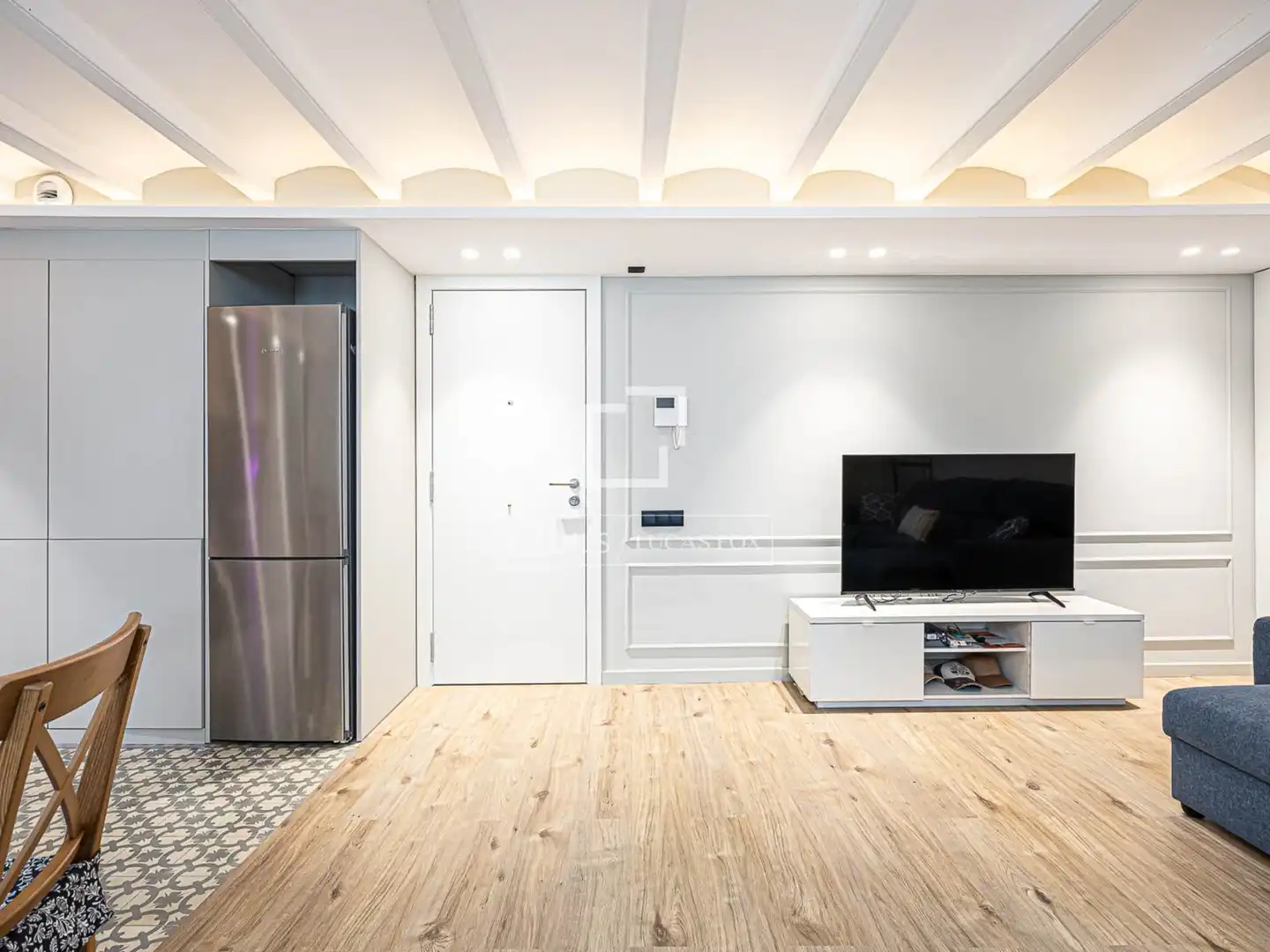 Sala d'estar de Pis en venda en Barcelona amb Aire condicionat, Calefacció i Parquet