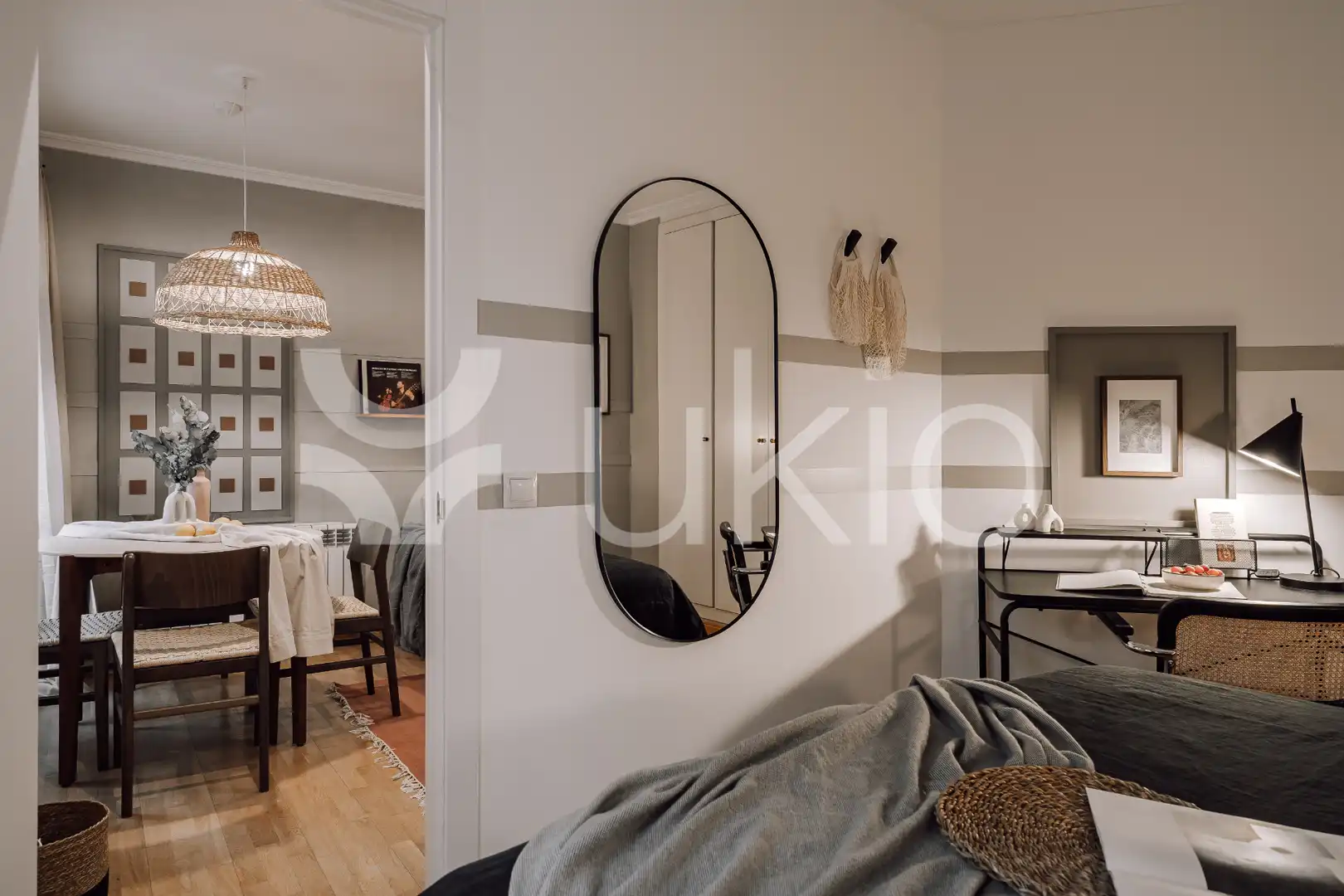 Bedroom of Apartments for rent in Madrid  with Heating, Furnished and Washing machine