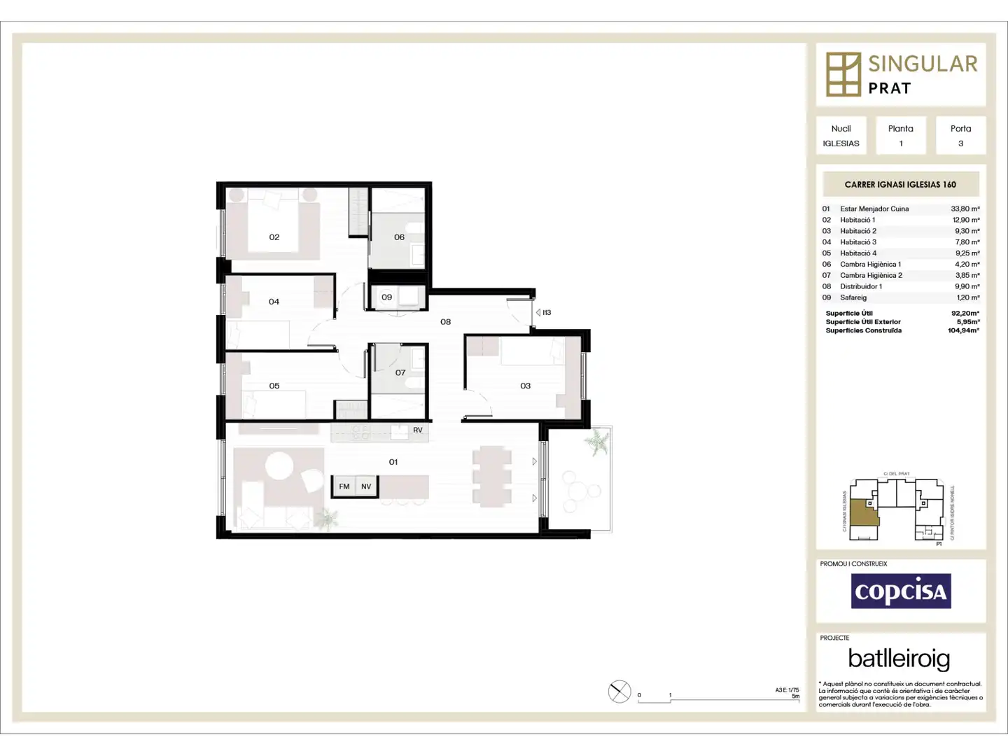Flat for sale in D"IGNASI IGLESIAS, Centre