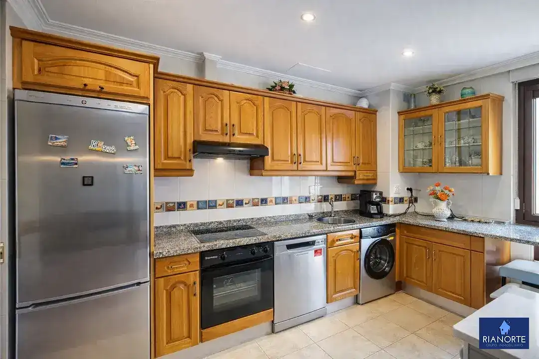 Kitchen of Flat for sale in Gozón  with Heating, Private garden and Terrace
