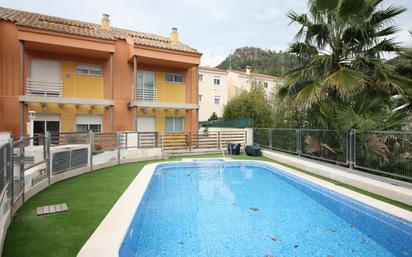 Swimming pool of Single-family semi-detached for sale in Olocau  with Heating, Terrace and Storage room