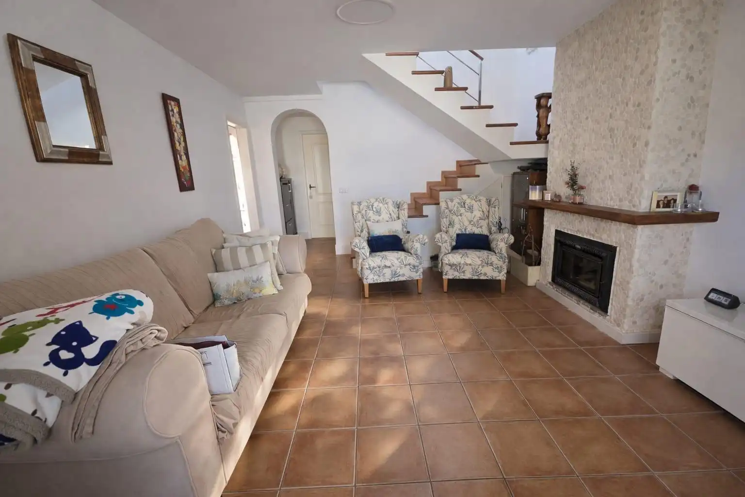 Living room of Houses for sale in Llucmajor  with Air Conditioner, Private garden and Terrace