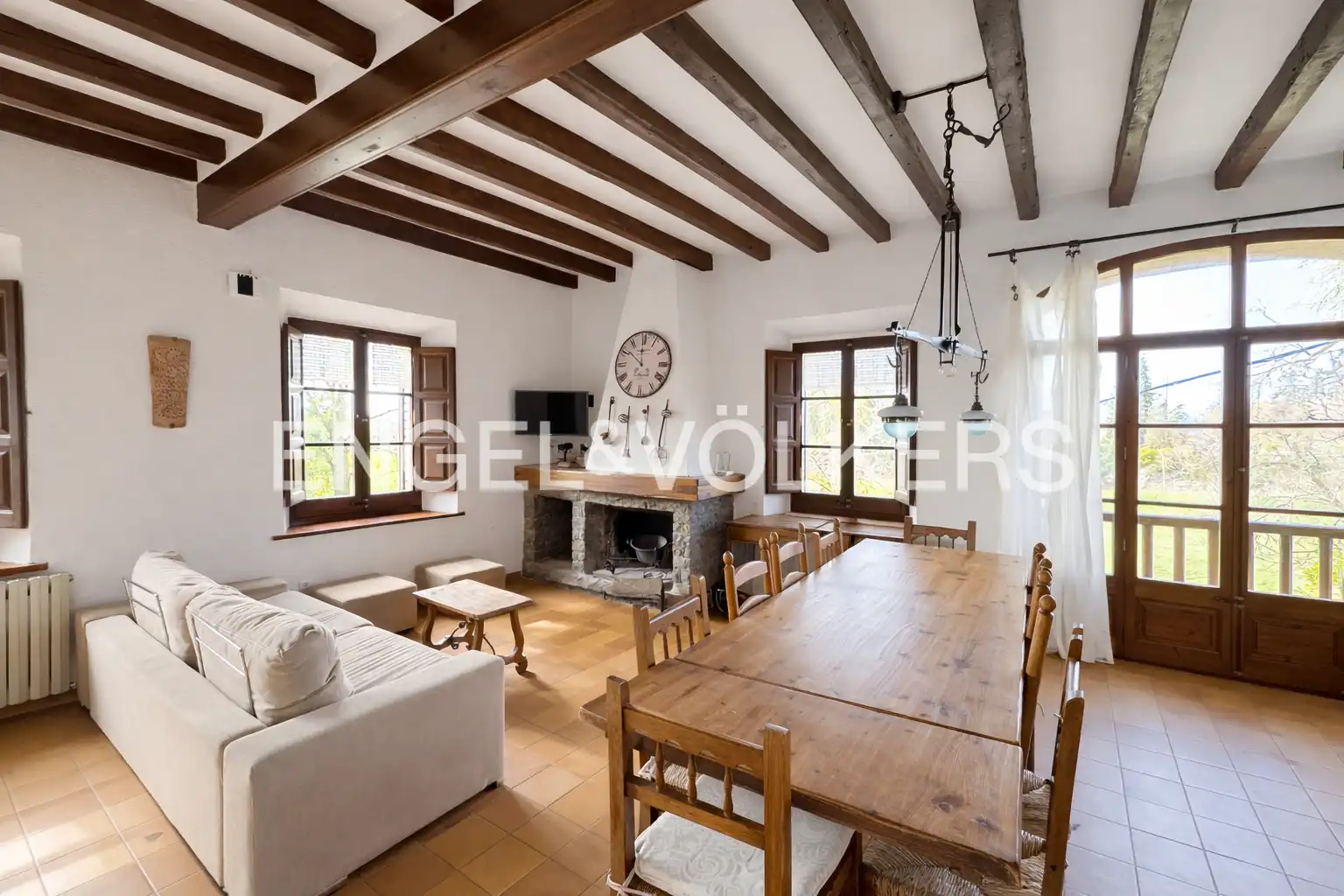 Sala de estar de Casa o chalet en venta en Rupit i Pruit con Calefacción