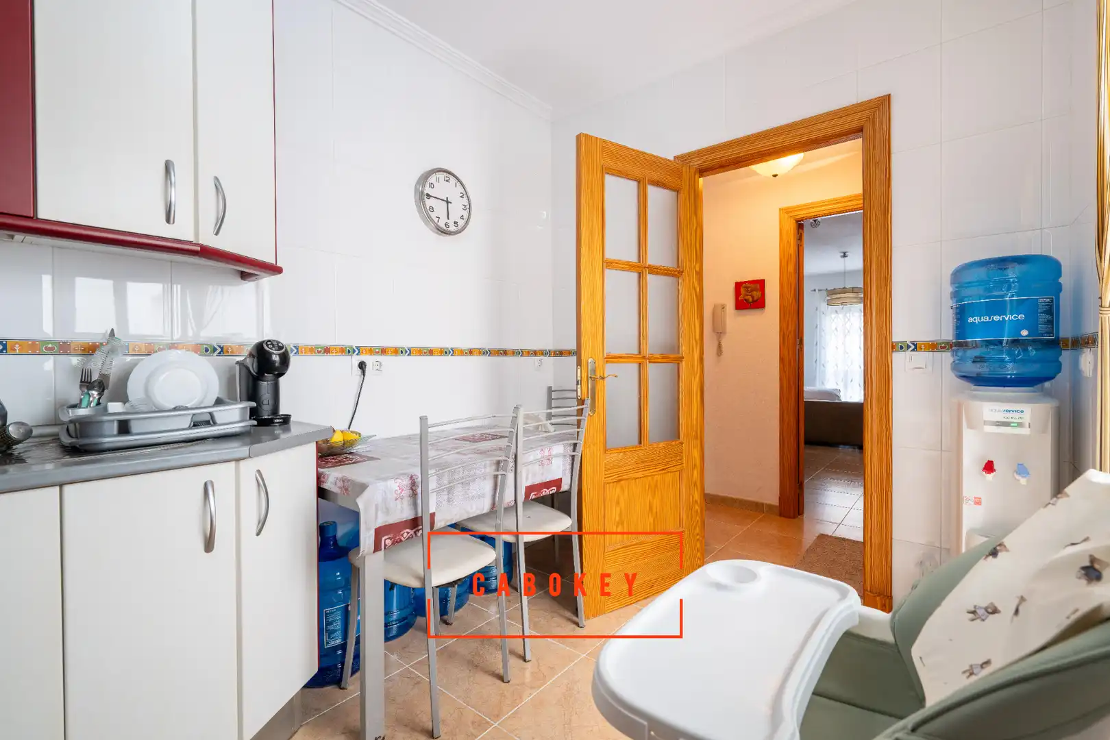 Kitchen of Flat for sale in Roquetas de Mar  with Air Conditioner, Heating and Terrace