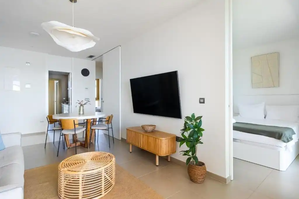 Sala de estar de Piso en venta en Benidorm con Aire acondicionado, Calefacción y Jardín privado