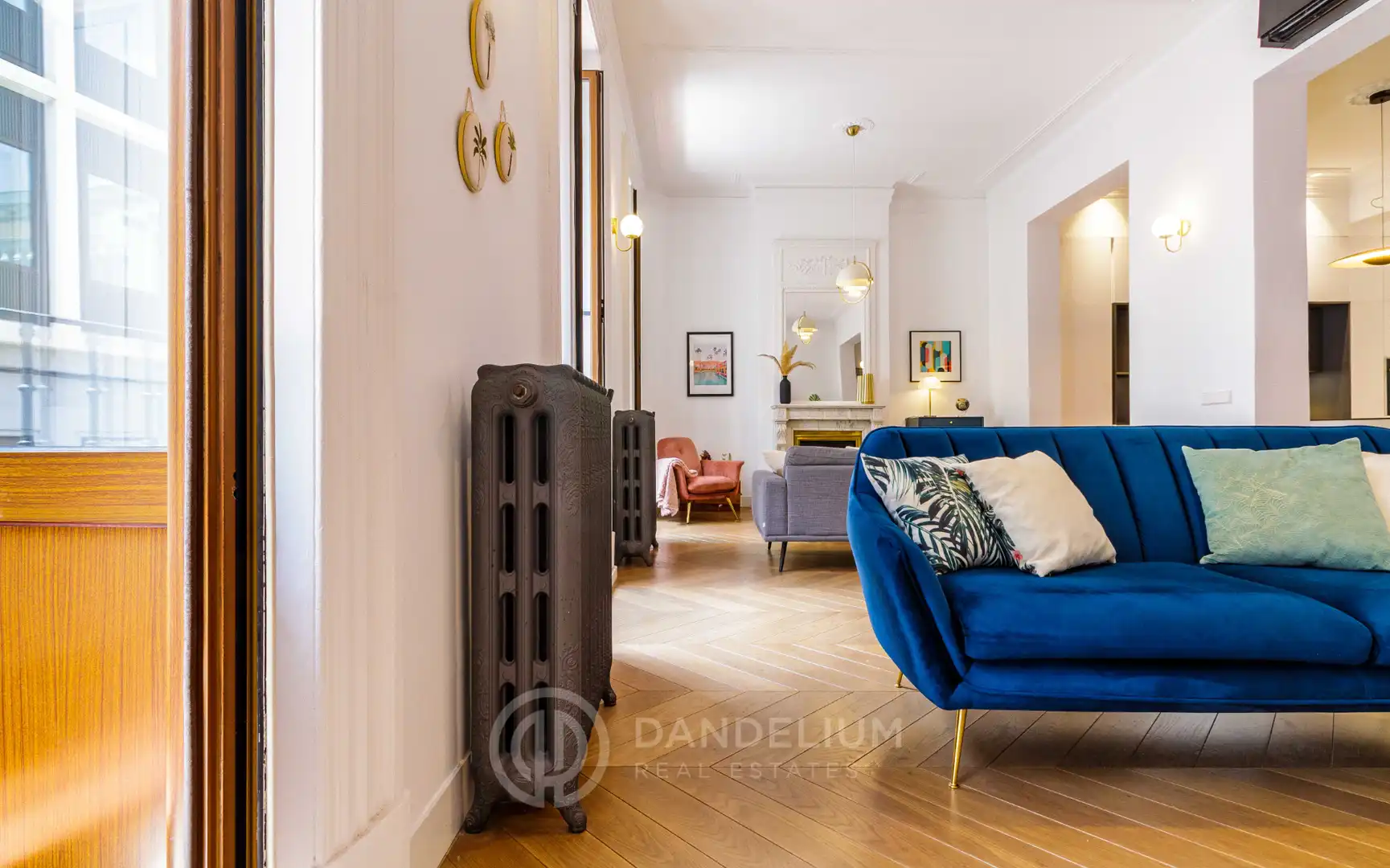 Sala de estar de Piso de alquiler en Madrid con Aire acondicionado, Calefacción y Parquet