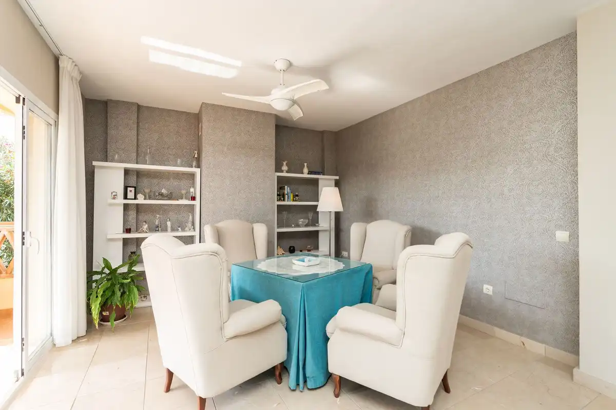 Dining room of Houses for sale in Mijas  with Air Conditioner, Heating and Private garden