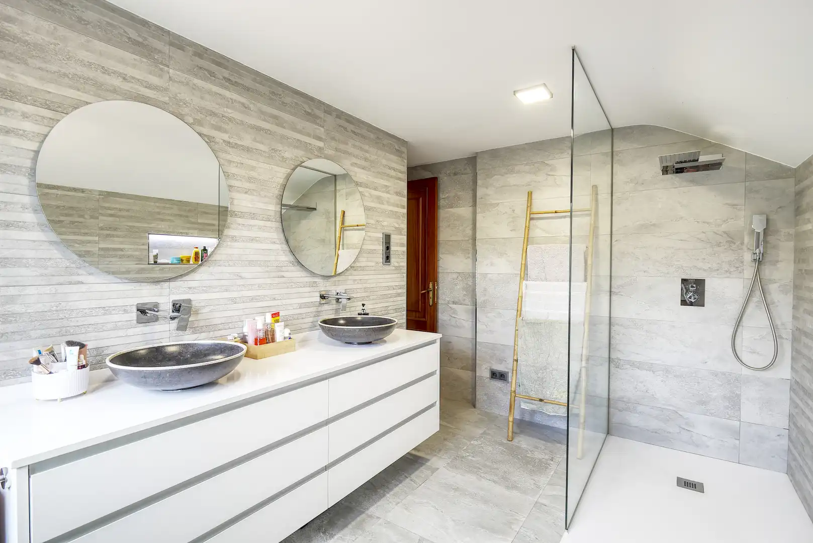 Baño de Casa o chalet en venta en Lousame con Aire acondicionado, Calefacción y Jardín privado