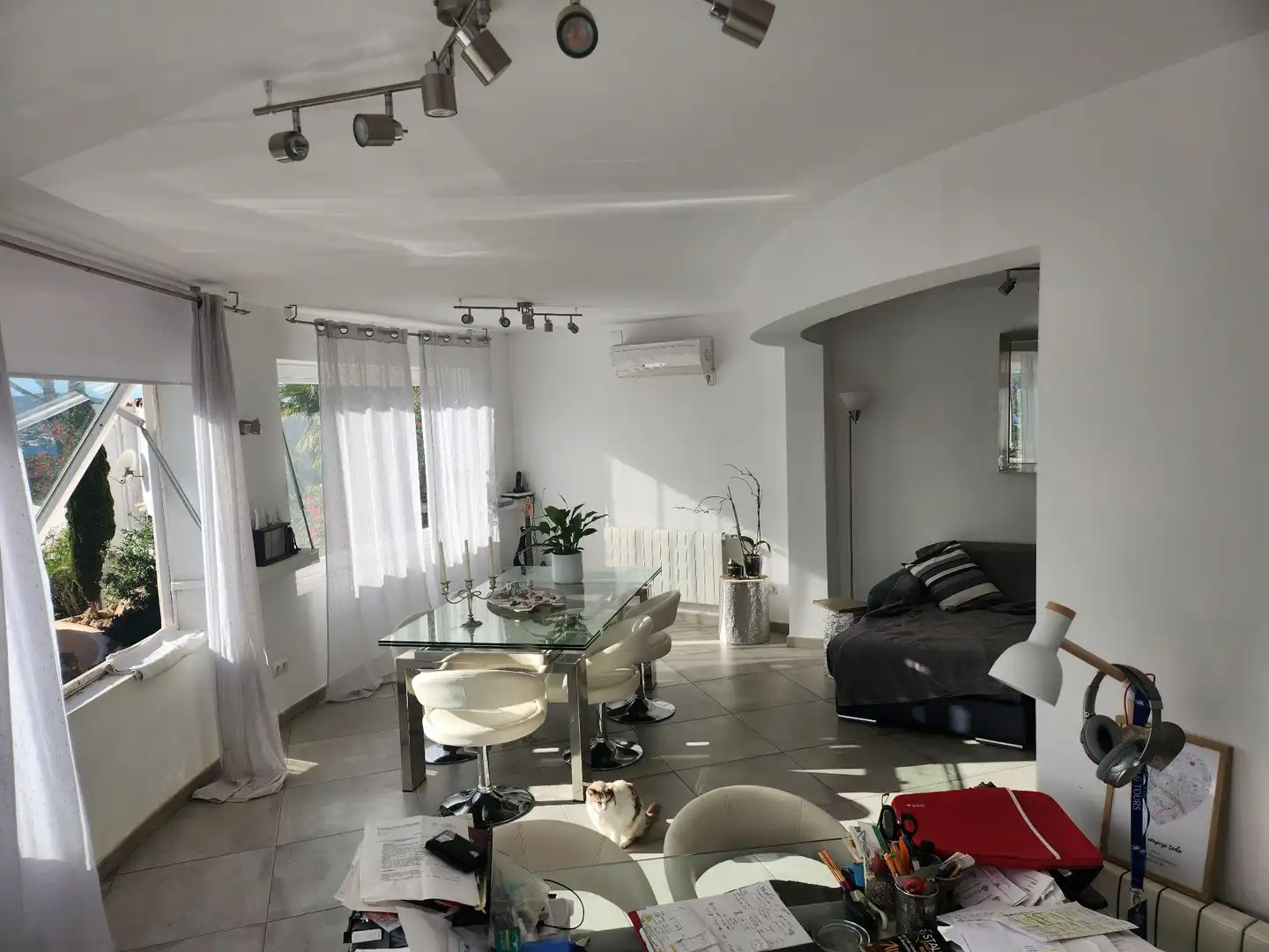 Sala d'estar de Casa o xalet en venda en Sant Antoni de Portmany amb Aire condicionat, Calefacció i Jardí privat