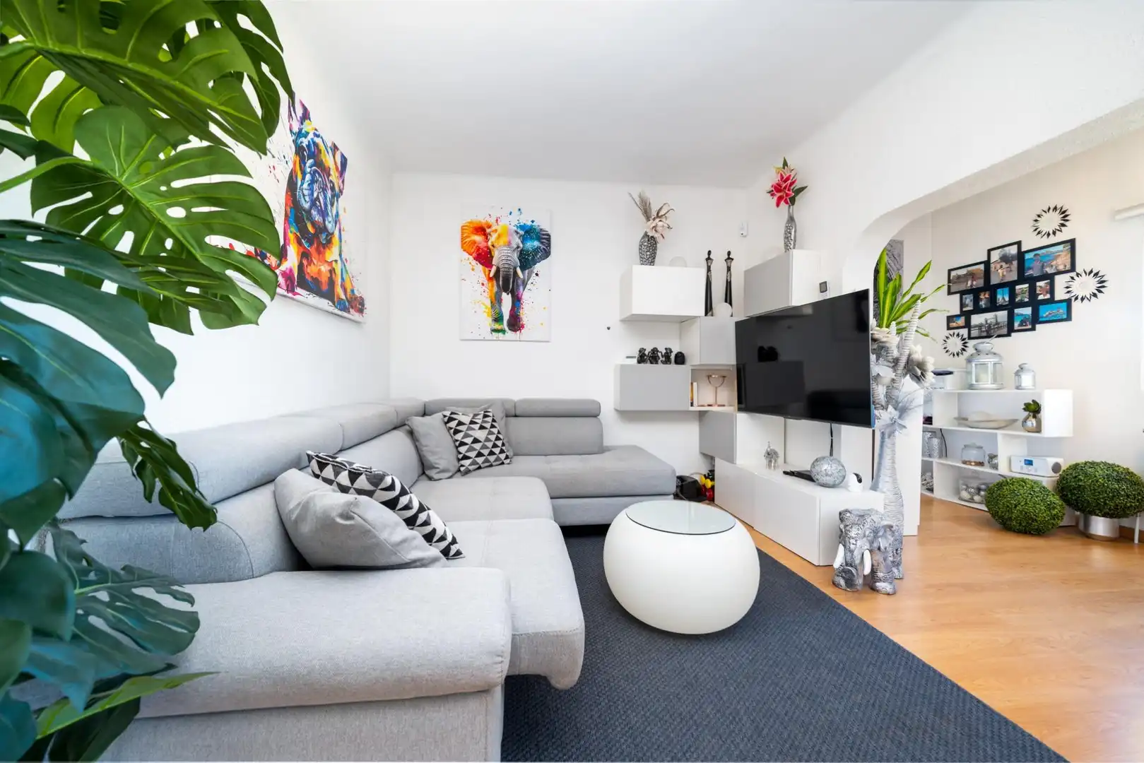 Sala d'estar de Casa adosada en venda en Calvià amb Aire condicionat, Calefacció i Jardí privat