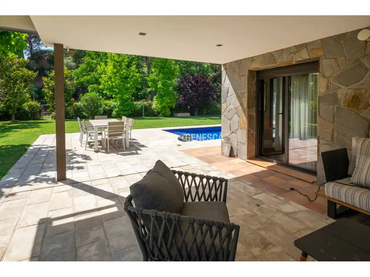 Terraza de Casa o chalet en venta en Matadepera con Aire acondicionado, Calefacción y Jardín privado