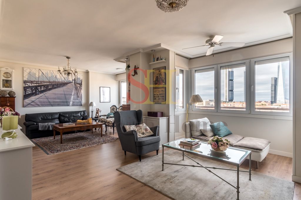 Living room of Apartment to rent in  Madrid Capital  with Air Conditioner, Heating and Furnished