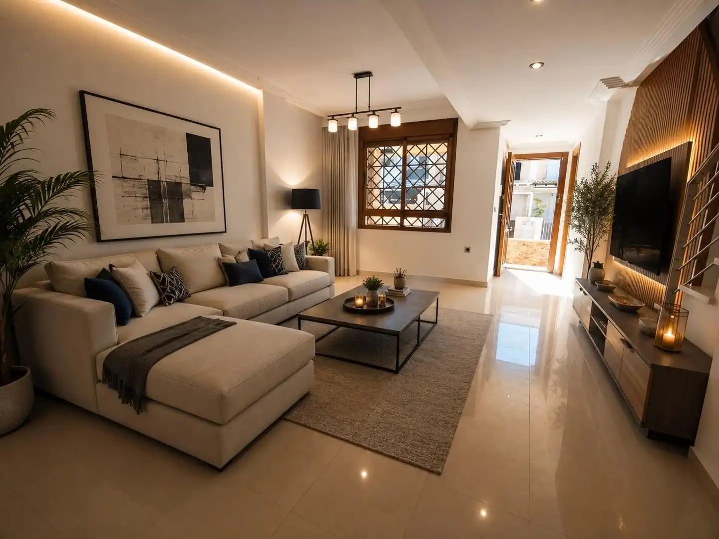 Sala d'estar de Casa o xalet en venda en San Pedro del Pinatar amb Jardí privat, Terrassa i Traster