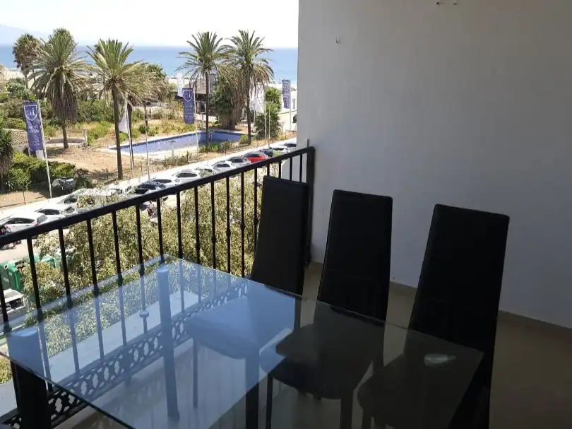 Terrasse von Wohnung zur Miete in Manilva mit Terrasse, Möbliert und Waschmaschine