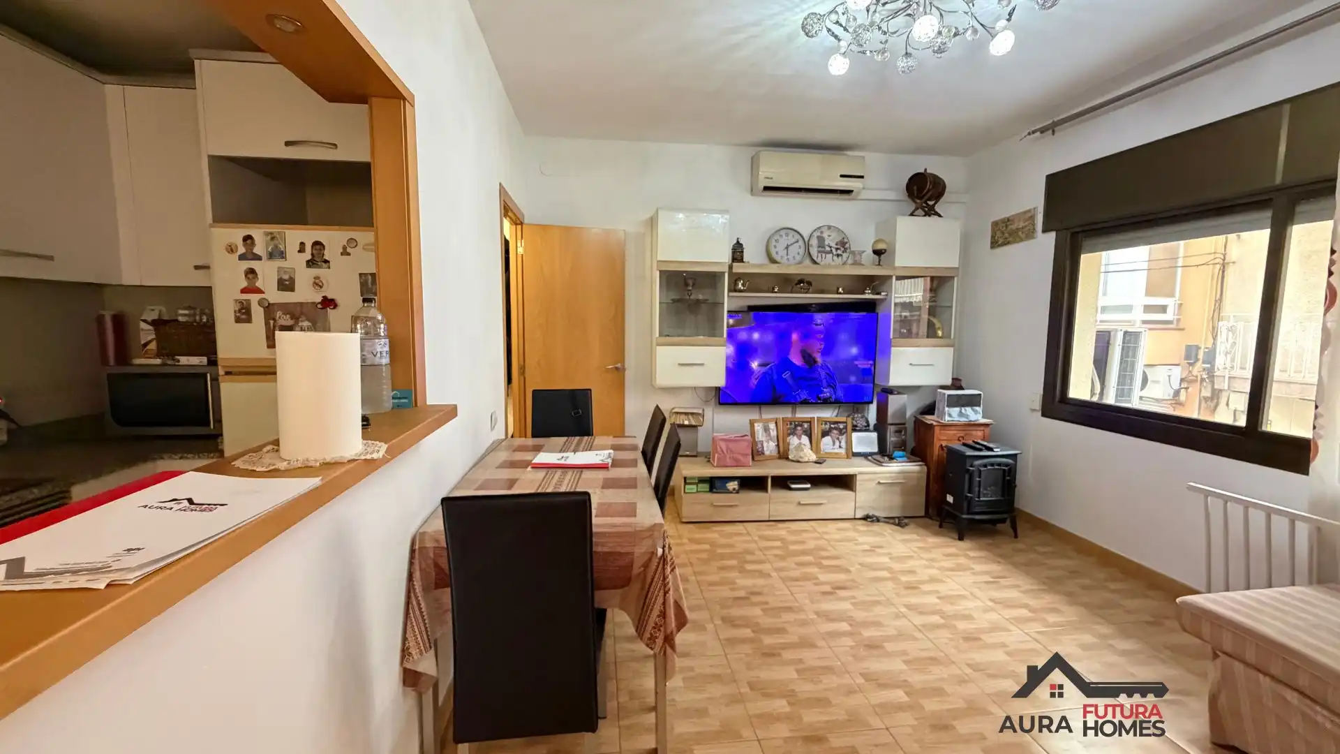 Sala de estar de Piso en venta en Castelldefels con Aire acondicionado, Calefacción y Amueblado
