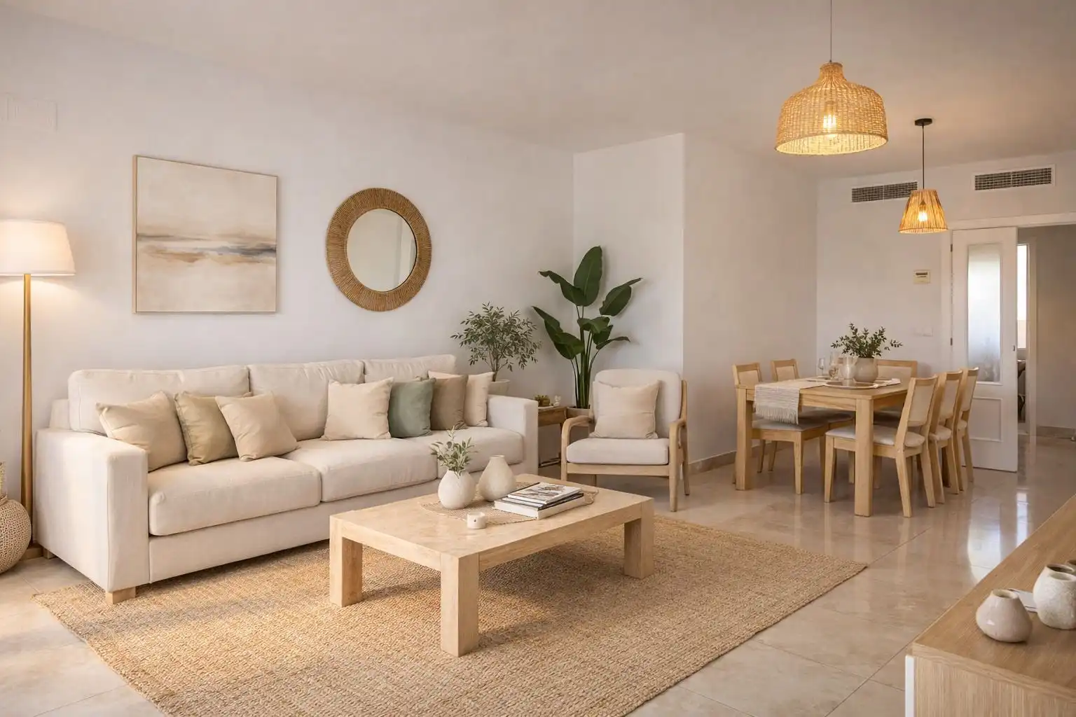 Sala d'estar de Apartament en venda en Dénia amb Aire condicionat, Calefacció i Terrassa