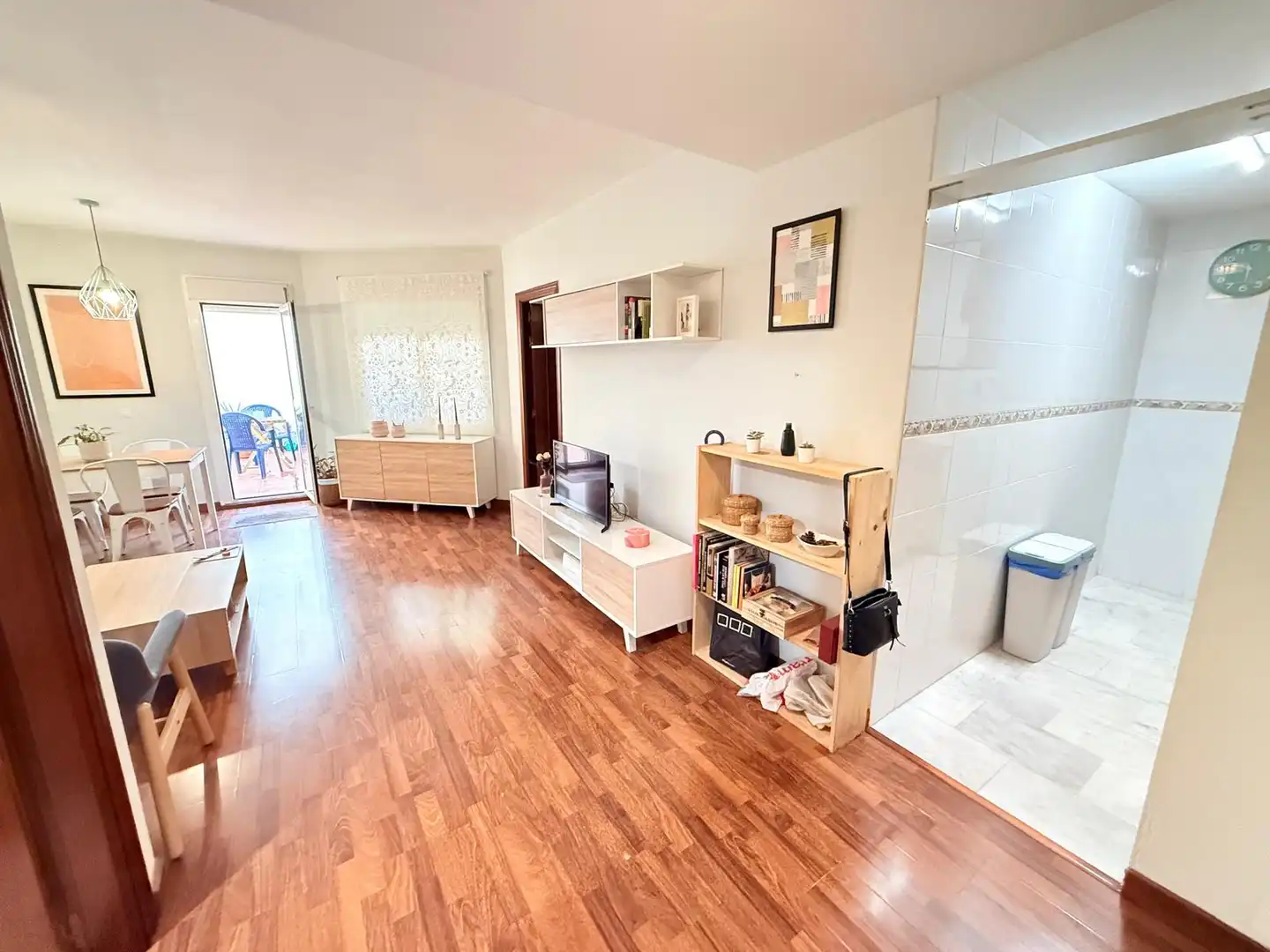 Sala de estar de Piso en venta en Málaga con Aire acondicionado, Parquet y Terraza