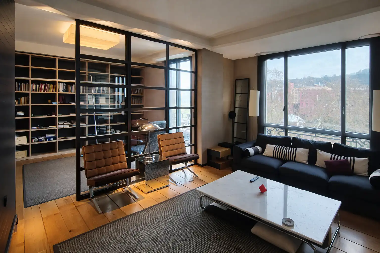 Living room of Flat for sale in Bilbao   with Heating, Parquet flooring and Terrace