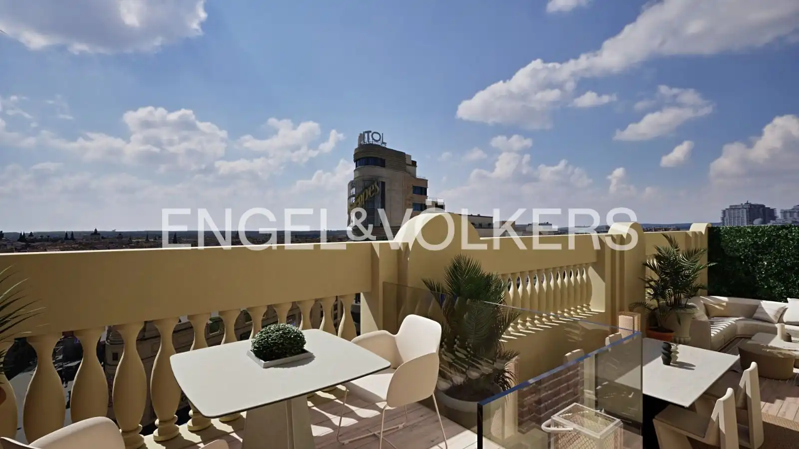 Terrace of Flat for rent in Centro