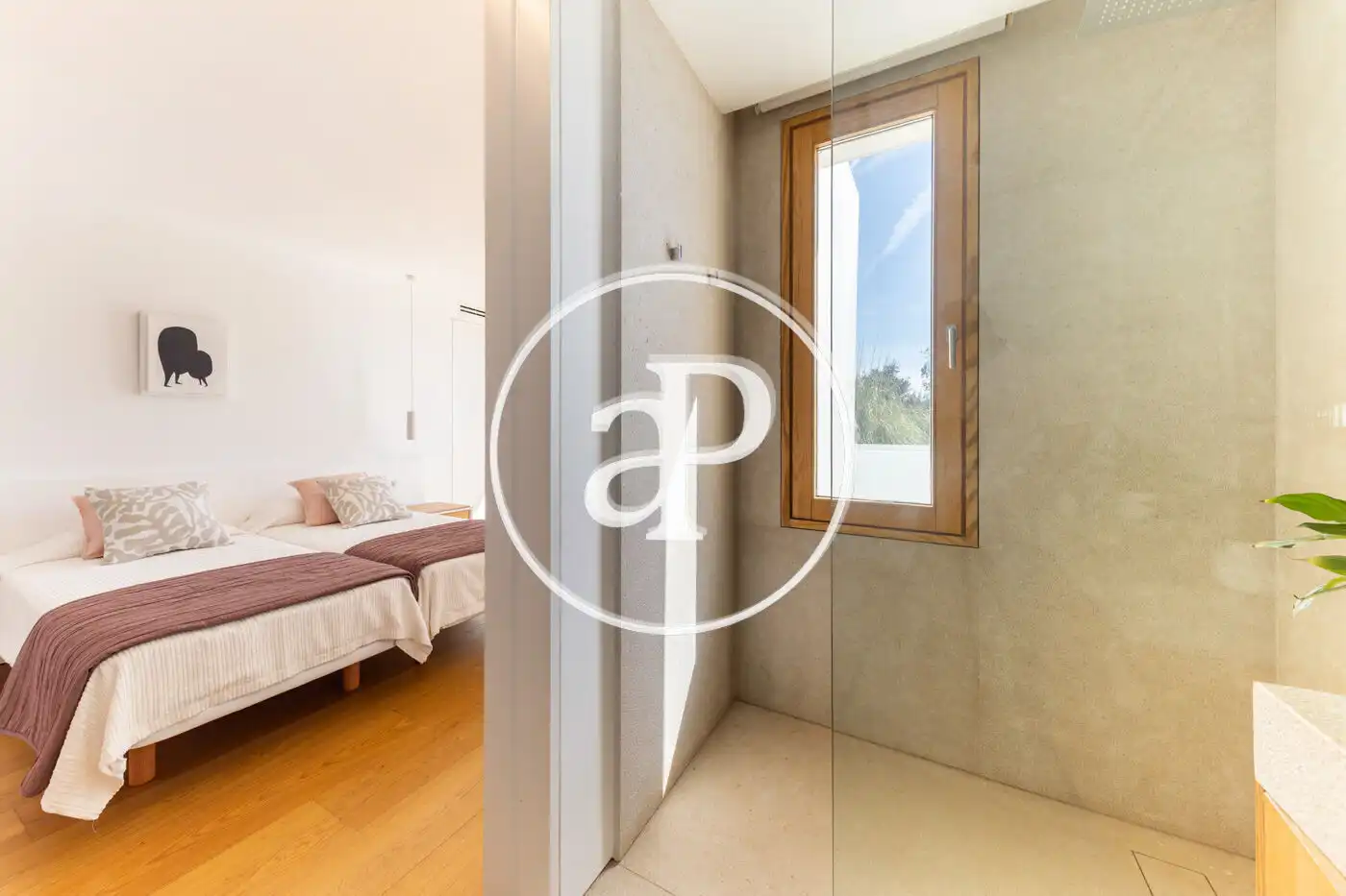 Bedroom of Houses for sale in Pollença  with Air Conditioner, Heating and Private garden