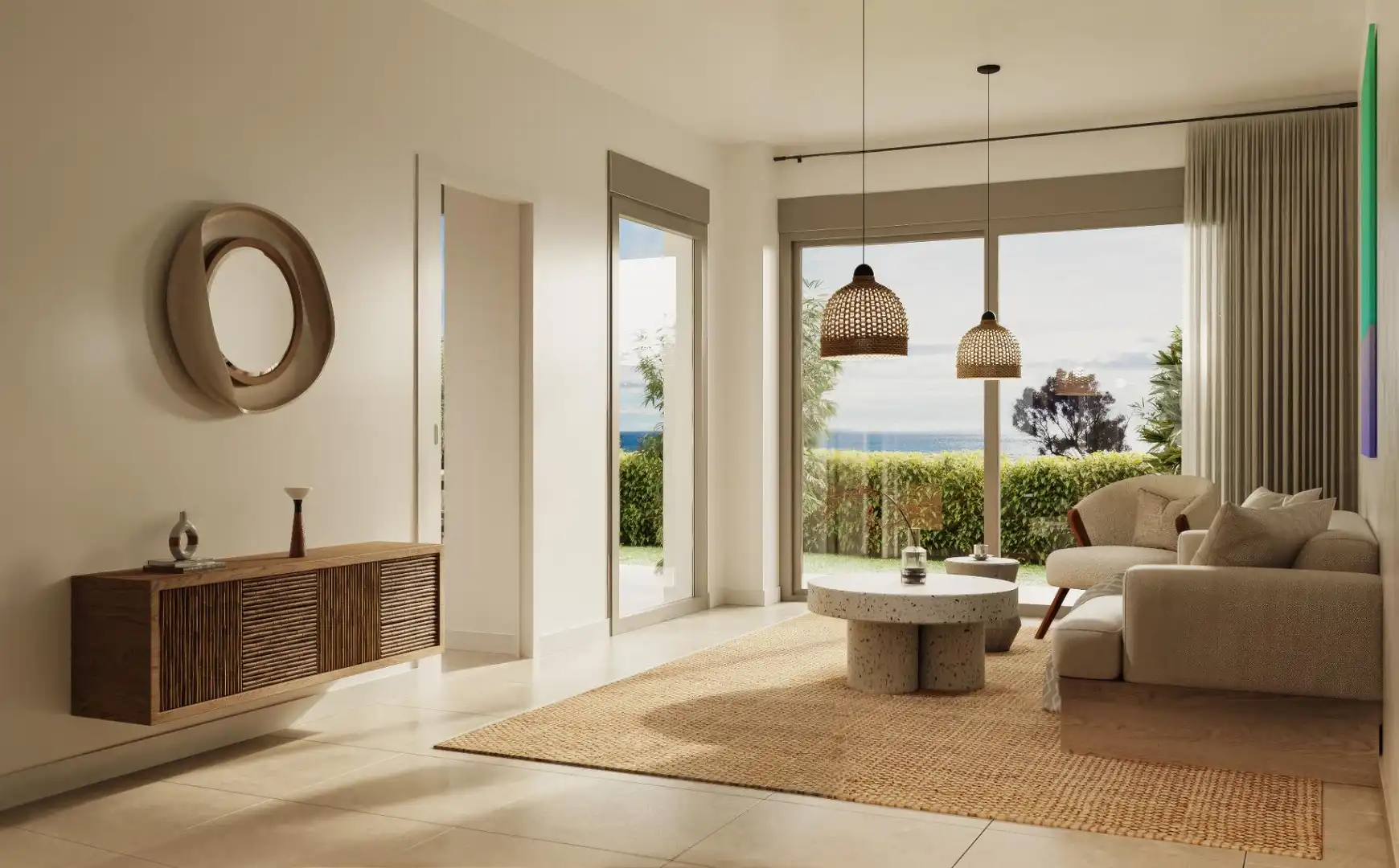 Living room of Ground floor for sale in Rincón de la Victoria  with Air Conditioner, Heating and Private garden