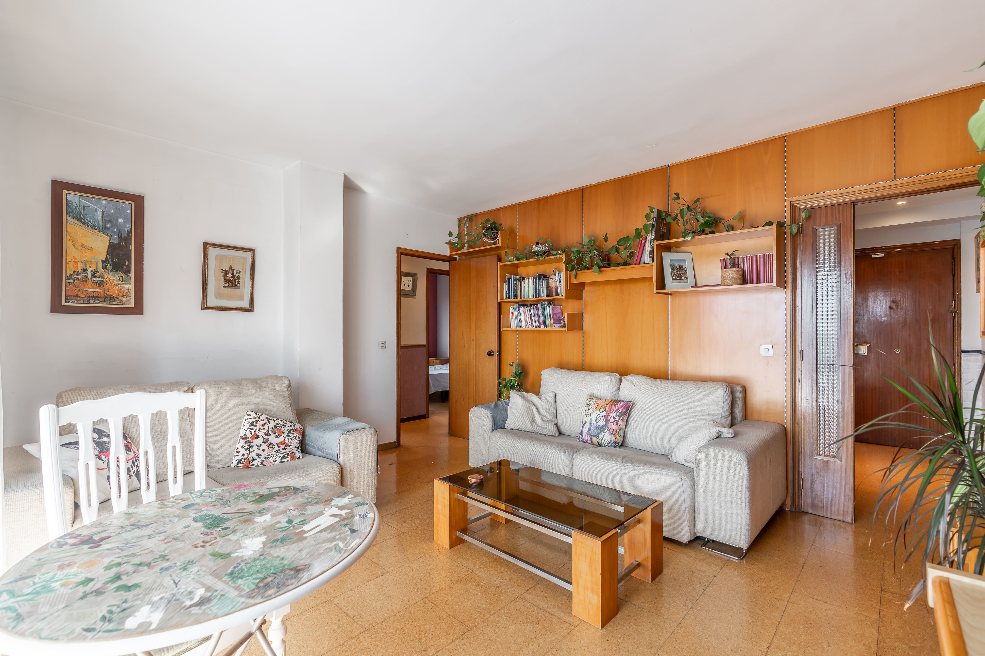 Sala de estar de Piso en venta en  Madrid Capital con Calefacción y Terraza