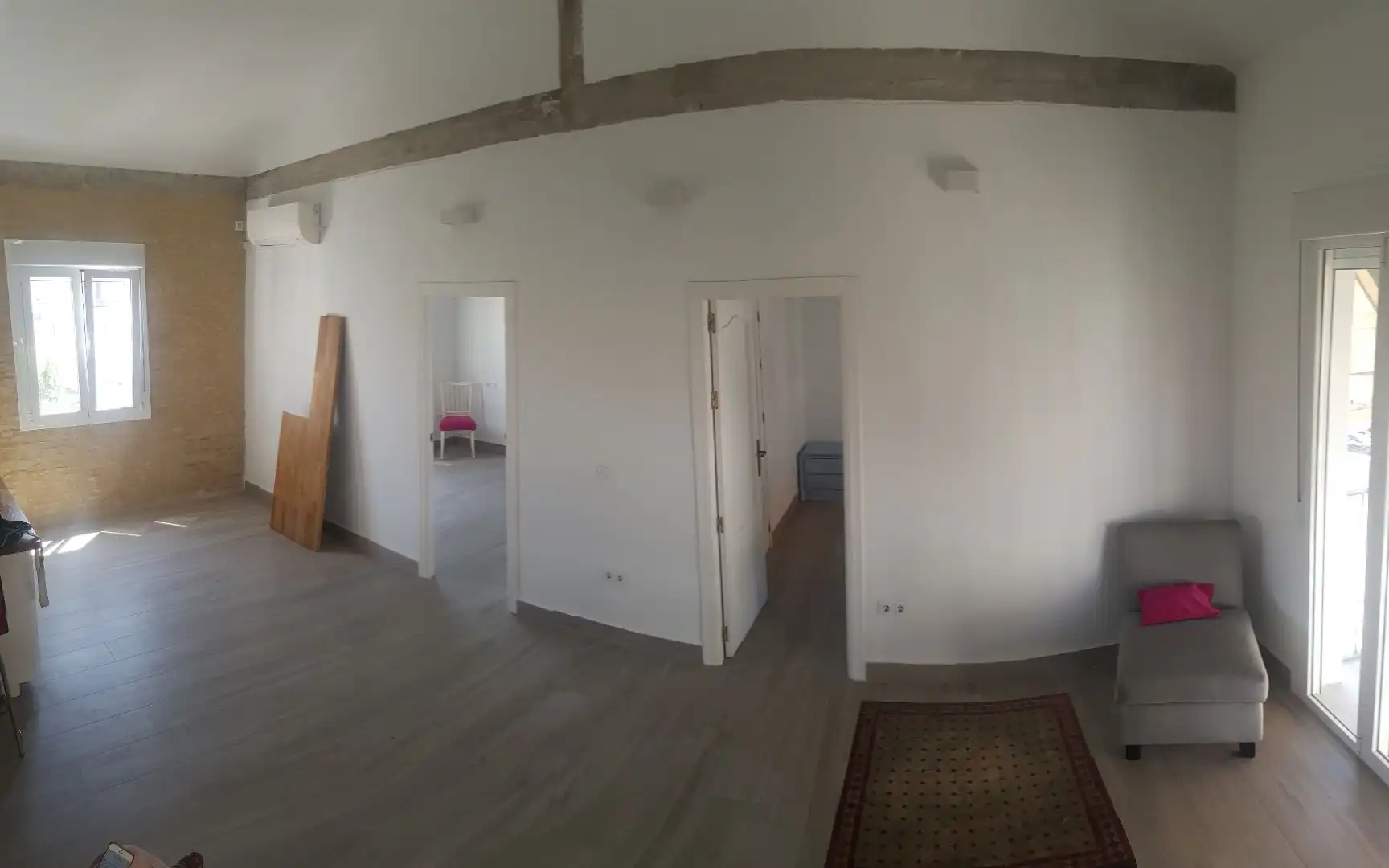 Wohnzimmer von Wohnung zur Miete in Sevilla mit Klimaanlage, Heizung und Parkett