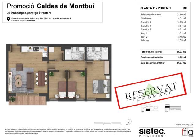 Piso en Venta en Carrer Doctor Xalabarder, 14 en Caldes de Montbui