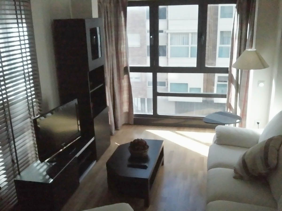 Sala d'estar de Apartament de lloguer en  Madrid Capital amb Aire condicionat, Calefacció i Traster